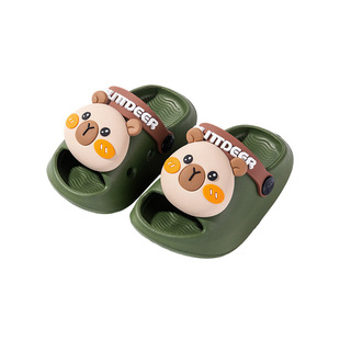 儿童拖鞋夏宝宝踩屎感eva洗澡防滑室内轻便婴幼儿男童洞洞鞋家居