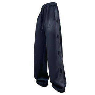 2025春秋季新款青少年男生直筒运动裤时尚潮牌宽松百搭款卫裤长裤