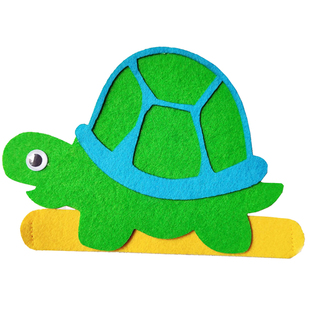 卡通动物帽子龟兔赛跑头饰乌龟小白兔头套面具儿童幼儿园表演道具