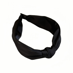 精致缎面系结宽边发箍2025新款韩版少女风高炉顶外带压发头箍头饰