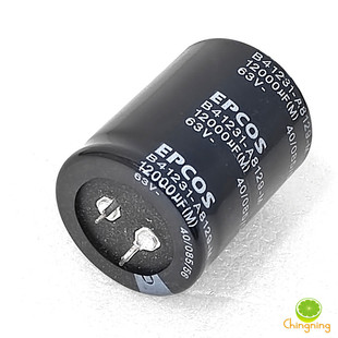 德国西门子EPCOS 63v12000uf牛角滤波电解电容器B41231A8129M功放