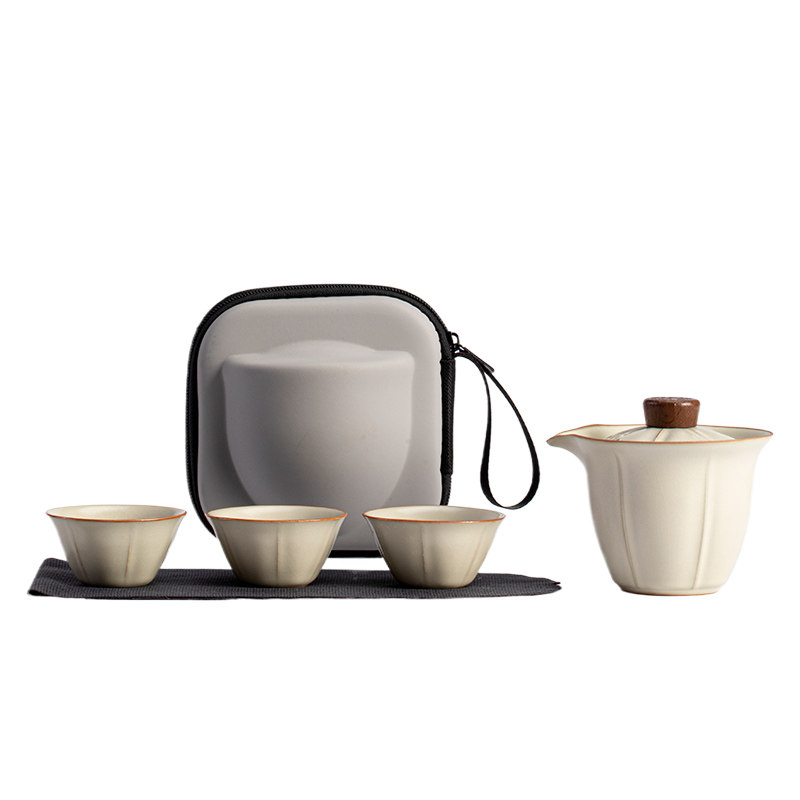 陶瓷盖碗茶杯一人家用高颜值