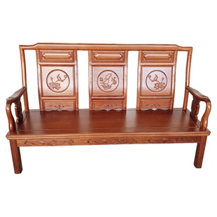 进口红木沙发三人位菠萝格木沙发全实木3人位整装长客厅沙发家用