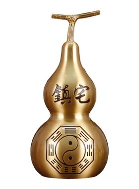 纯铜葫芦摆件开盖空心客厅招财
