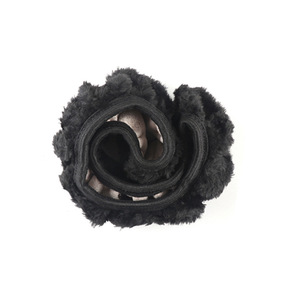 汽车毛绒方向盘套冬季保暖不掉毛防滑通用型方向盘套短毛绒车把套