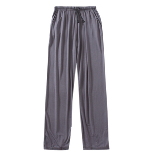 莫代尔棉男士夏季睡裤薄款宽松直筒长裤中老年居家裤子家居裤外穿