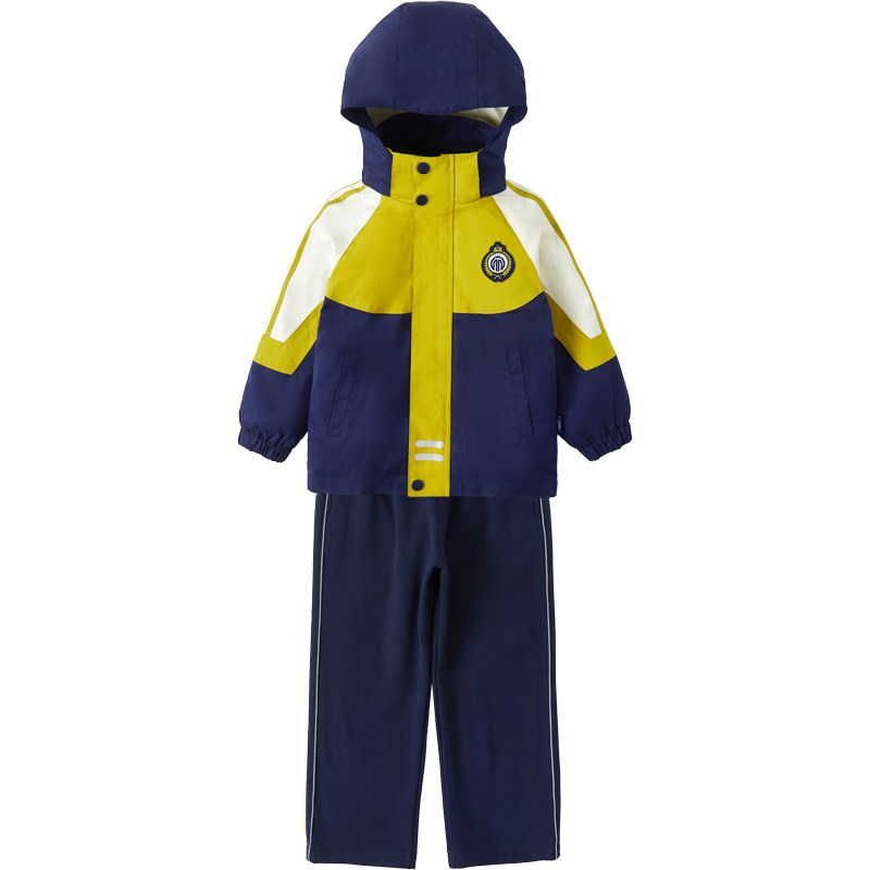 校服小学生班服春秋装儿童运动冲锋衣三件套装夏短袖幼儿园入园服