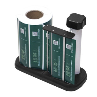 胜东外卖封口贴标签剥离器全自动感应剥标机电动不干胶标签食安贴封签封条封餐贴手动剥标器库迪外卖封口贴