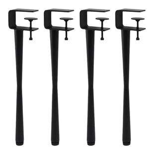 免打孔可调节定制铁艺桌腿支架简约书餐桌脚架金属可伸缩高脚桌架