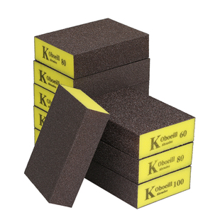 海绵砂块木工家具墙面打磨神器文玩金属除锈抛光高弹性四面砂纸块