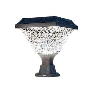 新款太阳能柱头灯户外防水大门柱一对花园柱子灯太阳能超亮庭院灯