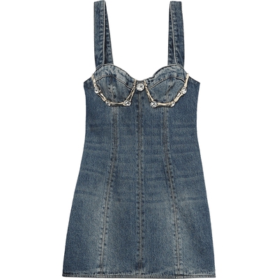 ITAreaNyc牛仔吊带连衣裙