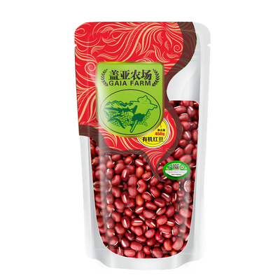 盖亚农场东北有机红豆450g新货农家红小豆赤小豆豆沙豆馅五谷杂粮