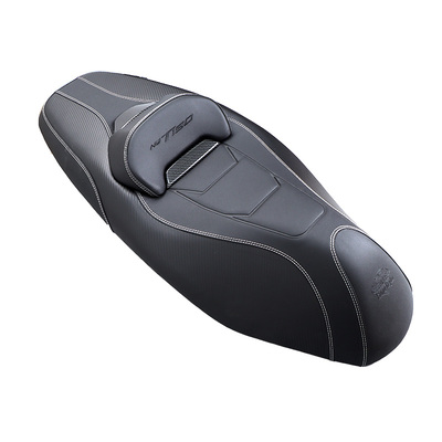 适用五羊本田NWT150改装摩托车皮革坐垫总成降低高度乳胶加装靠背