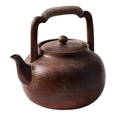 养生提梁壶老岩泥手工煮茶壶