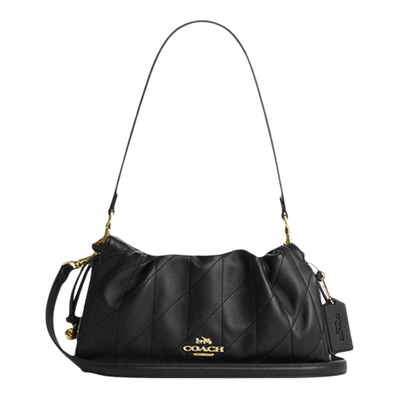 【自营】COACH/蔻驰Faye26金色徽标绗缝纳帕皮革斜挎单肩包女款