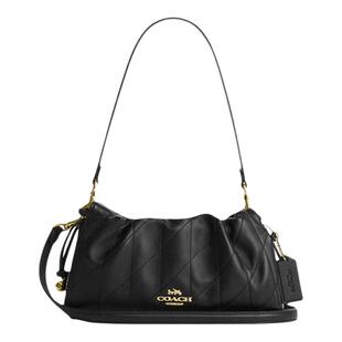 【自营】COACH/蔻驰Faye26金色徽标绗缝纳帕皮革斜挎单肩包女款