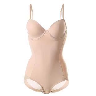 带胸罩吊带连体塑身衣夏季薄超薄一体式收腹束身束腰美体内衣女