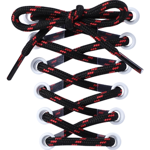 运动鞋鞋带圆形男女户外登山鞋工装靴双色黑色卡其棕色鞋绳劳保鞋