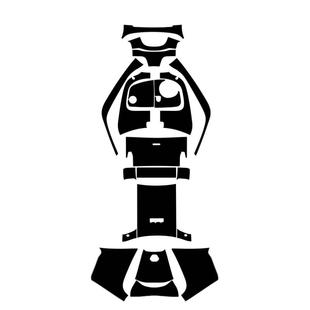 适用老款九号E80C E100 E125 E200P改装配件防滑装甲贴防剐橡胶贴