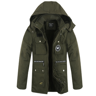 男士冬季劳保工作服棉衣男款防寒加厚工地纯棉保暖棉大衣加绒中长