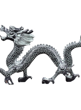 仿古青铜器摆件风水用青龙龙抓珠