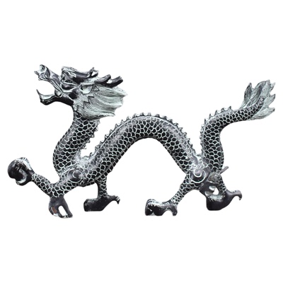 仿古青铜器摆件风水用青龙龙抓珠