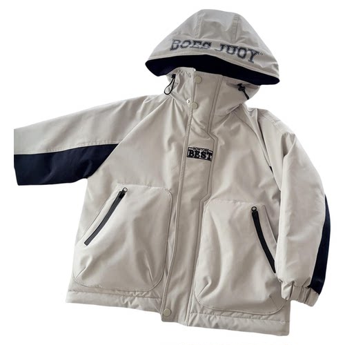 【断码清】中大童年款战袍冲锋衣棉服三层保暖儿童棉袄加厚外套