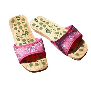 2025 木屐 夏季按摩鞋 浴室防滑木鞋女一字平底 清凉木拖鞋