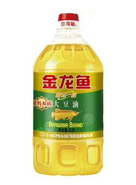 金龙鱼非转基因精炼一级大豆油5L桶食用油色拉油4L正品家用植物