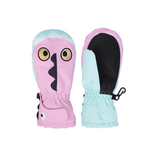 COSONE儿童单板滑雪手套卡通保暖防水冬季加绒玩雪单板手套中小童