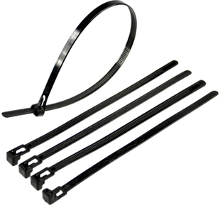 白黑色8*600活扣扎带宽7.4mm可解可松可退式尼龙扎带重复多次使用