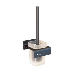 马桶刷壁挂欧吉免打孔太空铝置物架套装卫生间厕所清洁刷家用长柄