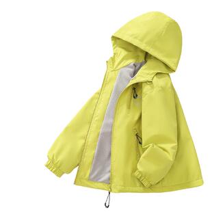 小猪班纳男童三防冲锋衣冬款保暖一体摇粒绒内胆派克服中大童外A