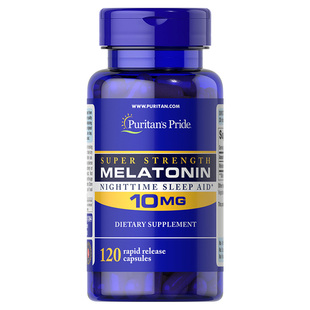 普丽普莱美国进口褪黑素安瓶助眠辅助睡眠松果体素片高含量120片