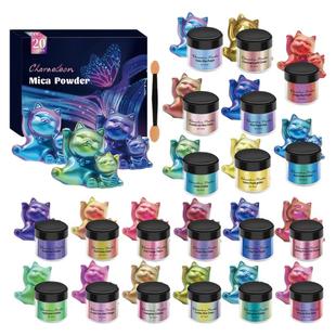 变色龙珠光粉颜料偏光云母粉环氧树脂滴胶水晶泥diy调色材料400目
