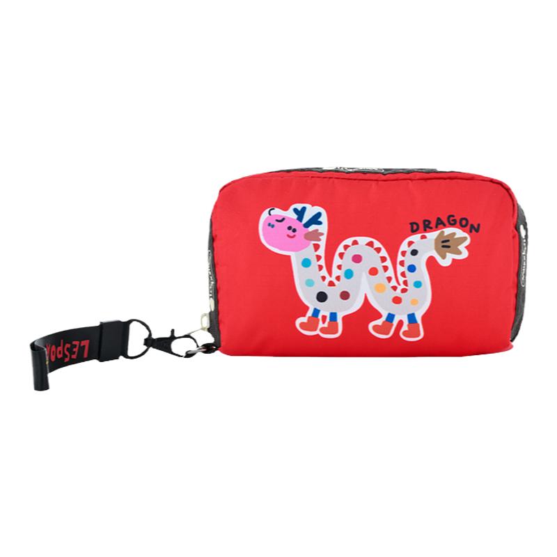 LeSportsac乐播诗新款逗鸭联名手拿包可爱卡通收纳包化妆包