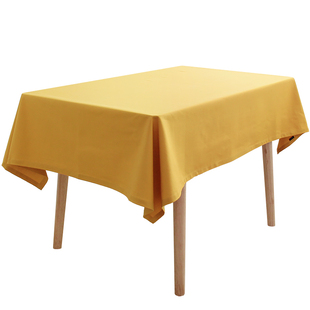 棉麻桌布亚麻棉纯色加厚北欧茶几布日式餐桌布会议桌布台布可定制