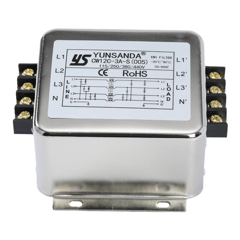 YUNSANDA电源滤波器440v抗干扰