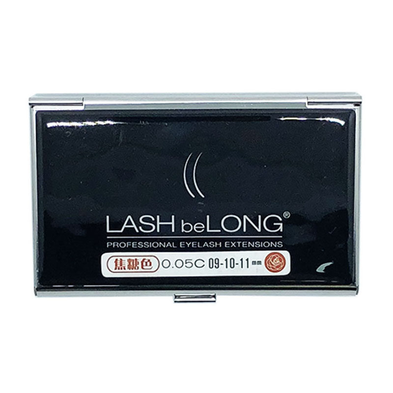 正品lashbelong嫁接种植假眼睫毛焦糖色山茶花开花假睫毛柔软包邮