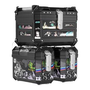 摩托车尾箱大号通用三箱防水踏板电动车后备箱非铝合金边箱