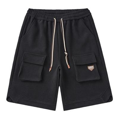 夏季卡其色外穿潮牌工装短裤男士