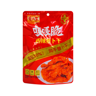 重庆爱川东香辣萝卜干315g脆爽开胃小包下饭拌面凉拌咸菜即食速食