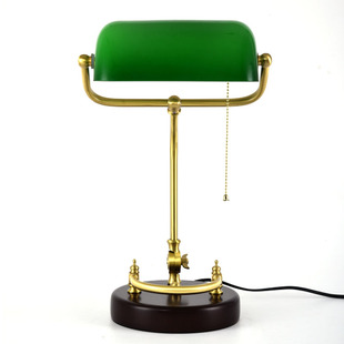 美式民国复古老上海卧室床头灯客厅书房玻璃阅读绿色老式怀旧台灯