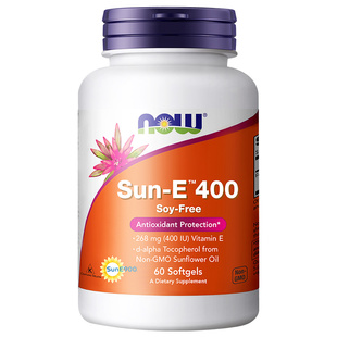 【自营】诺奥原装进口SunE向日葵天然维生素E软胶囊E400iuve60粒