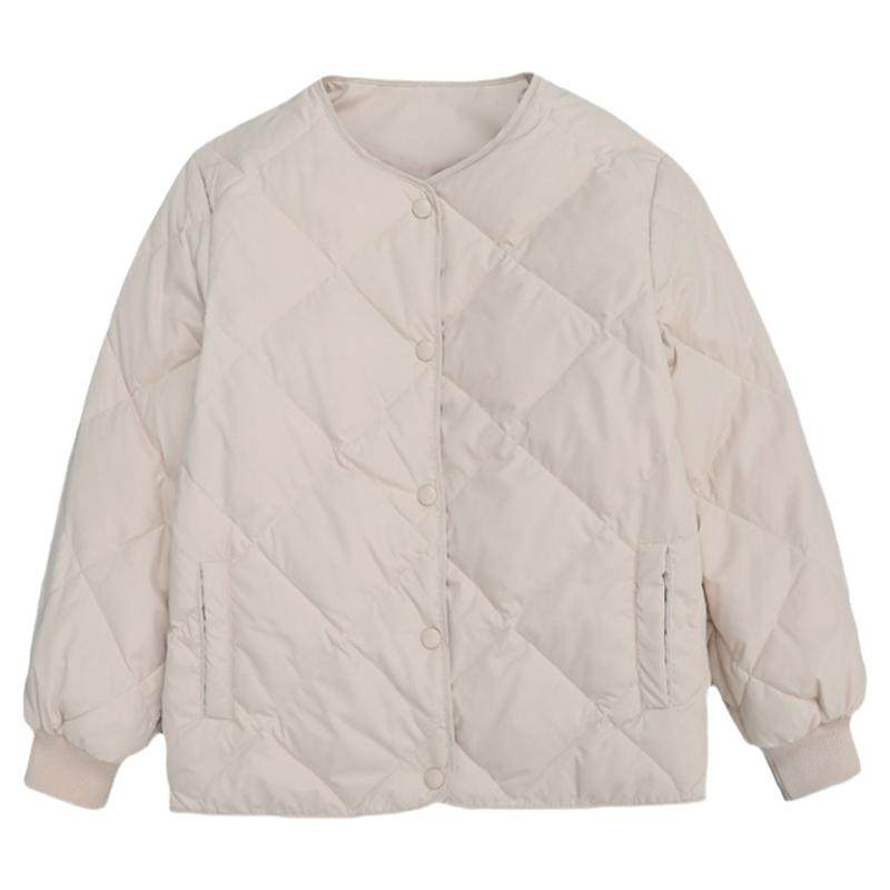 羽绒服女冬季轻薄2024新款菱羽绒服