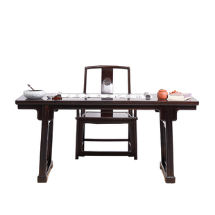 蕴秀阁家具紫光檀画案明式书房书桌椅中式简约写字台红木书法桌子