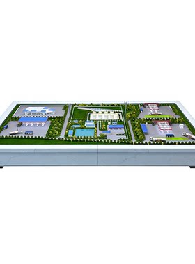 现代化油气集输站沙盘模型定制加油站规划演示沙盘模型定做