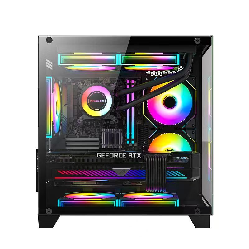 AMD锐龙R55600搭配5060Ti吃鸡游戏海景房台式机高帧电竞DIY主机