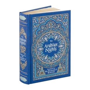 华研原版 一千零一夜 英文原版 Arabian Nights full-trim 皮革金边 精装豪华收藏版 巴诺经典 英文版 进口英语原版书籍